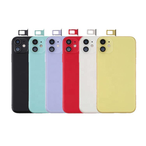 Compatibile all'ingrosso per <span class=keywords><strong>iPhone</strong></span> <span class=keywords><strong>11</strong></span> piccoli componenti preinstallati barra centrale telaio di ricambio posteriore custodia in vetro - Product Image 5