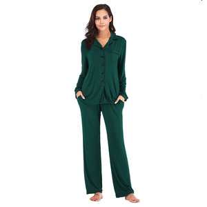 Set <span class=keywords><strong>Pigiama</strong></span> da <span class=keywords><strong>Donna</strong></span> in Modal con Maglia a Maniche Lunghe e Pantaloni Lunghi, Multicolore, Morbido e Confortevole - Product Image 4