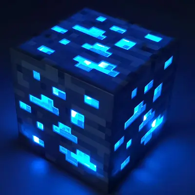 DL2957 2022 Factory Wholesale Price Minecra Torch Miner's Lamp Potion Bottle Model Toy Touch Night Light