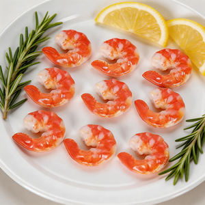 Modelo Realista de Camarones Pelados y Cocidos de Imitación para Exhibición en Museos, Educación, Cultura Gastronómica, Exhibición de Buffet - Product Image 1