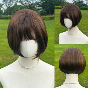 <span class=keywords><strong>2025</strong></span> bán buôn màu nâu sẫm lớp tổng hợp <span class=keywords><strong>Bob</strong></span> Tóc Ngắn Tóc giả với những tiếng nổ trông tự nhiên SM476 - Product Image 1