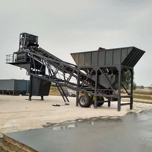 25m³/h Automatische Fertigmischbeton-Anlage Kleine Mini Tragbare Mobile Betonmischanlage Mobile Beton-Trommel-Mischanlage zum Verkauf - Product Image 1
