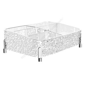 Caja Organizadora de Cosméticos de Plástico PET de Lujo al por Mayor, Organizador de Maquillaje con Cajones para Escritorio, para Pinceles y Lápices Labiales - Product Image 1
