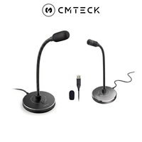 Microphone à condensateur USB Type-C CMTECK G009-ENC, directivité cardioïde, réduction du bruit, éclairage LED RGB - Portable pour l'enregistrement
