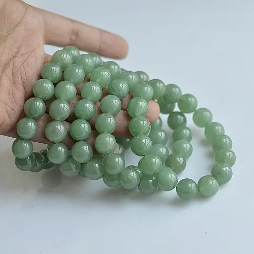 High Quality Natural Stone Bracelet New Jade Round Beads Bracelet Jewelry