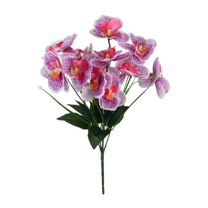 Orquídeas <span class=keywords><strong>Phalaenopsis</strong></span> Artificiales Hechas a Mano con 5 Cabezas, Diseño <span class=keywords><strong>de</strong></span> Mariposa, Centro <span class=keywords><strong>de</strong></span> Mesa Moderno para Bodas, Decoración para Sala <span class=keywords><strong>de</strong></span> Estar, Vestíbulo <span class=keywords><strong>de</strong></span> Hotel - Product Image 4