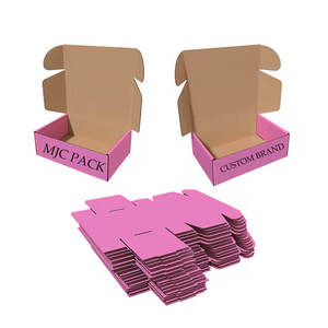 Gấp tùy chỉnh mỹ phẩm sóng vận chuyển hộp bưu phẩm có thể tái chế kinh doanh nhỏ quà Tặng hộp giấy với logo - Product Image 1