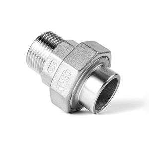 Соединитель трубный из нержавеющей стали 304/316L, литой, сварной, с внутренней резьбой, коррозионностойкий, низкого давления, с гладкой поверхностью - Product Image 1