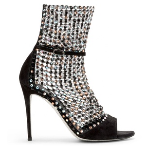 <b>High</b> Quality Fashion Latin Salsa Ballroom Wedding Club Women <b>High</b> Heel 105mm Crystal-Embellished Mesh Sandals - Product Image 6