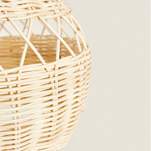 Rattan Woven Hot Air <b>Balloon</b> Chandelier E27 <b>LED</b> Warm Light Round Pendant For Home Decor Childrens Room Restaurant - Product Image 4