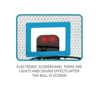Indoor Mini-Basketballkorb mit Elektronischer Punktezählung für Kinder LED-Lichter Tragbares Trainingsspielzeug