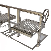 Nouveau Grill Argentin en Acier Inoxydable avec Panier à Bois de Inmo Bbq