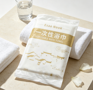 Toalla de Baño Desechable para <span class=keywords><strong>Hotel</strong></span> y Spa, Toalla de Baño Desechable para <span class=keywords><strong>Hotel</strong></span> Envasada Individualmente, Toalla de Ducha Grande de Un Solo Uso para Hostelería - Product Image 6