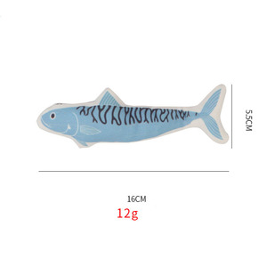 Hot Selling Wholesale Catnip <b>Cat</b> Toys Canvas Fish Style <b>Plush</b> Kitten Chewing Toy Wear-Resistant Interactive Pet Supplies - Product Image 4