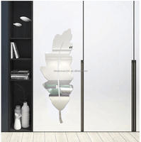 FABULEUX miroir en argent personnalisé de 3mm feuille acrylique décoration murale des fabricants de miroir en plastique coupé d'épaisseur régulière
