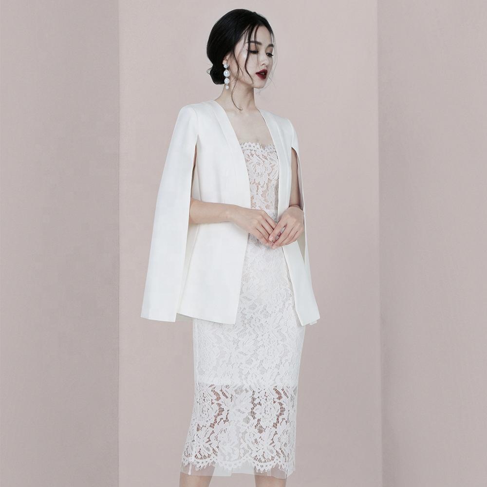 chinese dress ladies Margot Lace Midi Dress in Black