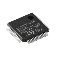 Microcontrôleur STM32F103RCT6TR 32 bits avec mémoire Flash de 256 Ko, boîtier 64LQFP, montage en surface