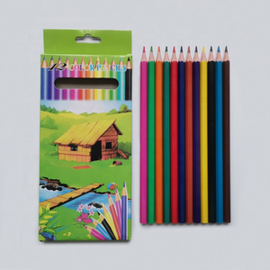 โรงงานจีซิงขายตรง พร้อมใบรับรอง EN71 ดินสอสีแบบกำหนดเอง โลโก้ตามสั่ง ดินสอสีขายส่ง - Product Image 2