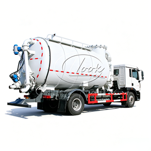 High Efficiency Howo 12m³ Vacuum Suction Pressure Truck Pneumatic Conveying Truck For <b>Powder</b> <b>Dust</b> Transportation - Product Image 5