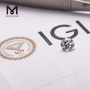 Diamant de laboratoire cultivé CVD, certifié IGI, rond, 1 ct, 2 ct, 3 ct, 4 ct, 5 ct, couleur DEF, pureté VS1 VS2 - Product Image 6