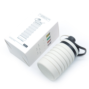 Bouteille d'eau pliable en silicone portable personnalisable avec logo – Nouveauté 2025 – Offre Spéciale - Product Image 1