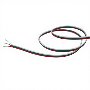 สายไฟต่อพ่วงแบบยืดหยุ่น สีแดง เขียว ขาว 3 แกน หุ้มฉนวน PVC สำหรับ<span class=keywords><strong>ไฟ</strong></span> <span class=keywords><strong>LED</strong></span> Strip WS2812B 5050 RGBW RGB ความยาวตามสั่ง - Product Image 5
