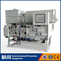Mesin Pengolahan Limbah Industri FRP Dewatering Machine Tangki MBR Belt Press Filter Filtrasi 500L/Jam 380V/220V 1 Tahun
