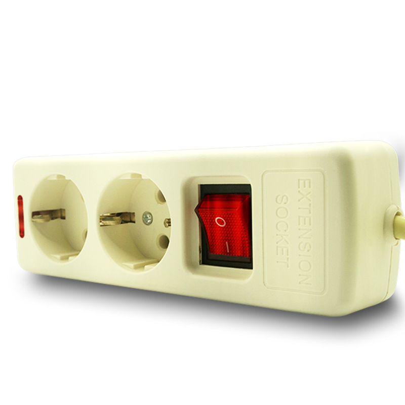 European-style power socket 1.5m four-five-six-bit European standard air-conditioning plug-in wiring board Korea 16A socket