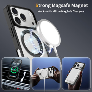 เคสโทรศัพท์บางเฉียบ ดีไซน์ทันสมัย พร้อมขาตั้งโลหะ สำหรับ iPhone 17 <span class=keywords><strong>Pro</strong></span> Max ฝาหลังแบบแม่เหล็กซ่อน สำหรับ iPhone 16 15 14 13 Air - Product Image 2