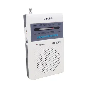 ABS plastic AM FM radio OEM mini pocket radio battery power portable radio