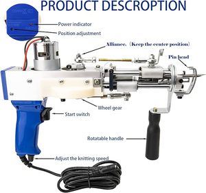 Pistola de Tufting Automática de Alta Velocidad con Motor PLC para Alfombras de Pelo Cortado y Pelo <span class=keywords><strong>en</strong></span> <span class=keywords><strong>Bucle</strong></span>, 220V, Máquina para Fabricación de Alfombras DIY - Product Image 5