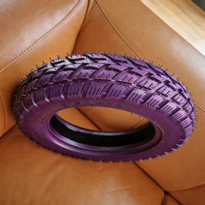 Neumático de motocicleta de construcción robusta 350-10 T17 de color personalizado de fábrica, neumático de scooter con borde de precisión para curvas, para <span class=keywords><strong>Amazon</strong></span> Basin - Product Image 1