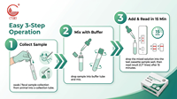 Test rapide de l'antigène du coronavirus bovin (BCV Ag) – Kit de diagnostic vétérinaire à l'or colloïdal – Résultat en 15 minutes – Utilisation sur site