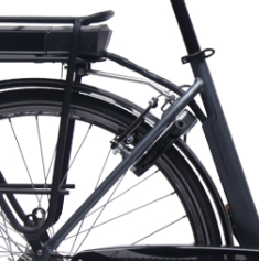 Nouveau vélo électrique urbain TXED avec cadre PE 28 pouces 7 vitesses, moteur de moyeu avant 36V 250W, frein V, batterie lithium, 25 km/h - Product Image 4