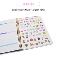 Agenda Diaria Semanal, Cuaderno Espiral de Tapa Dura, Fabricación de Cuadernos Personalizados, Planificador, Pegatinas Decorativas, Impresión Personalizada de Planificadores