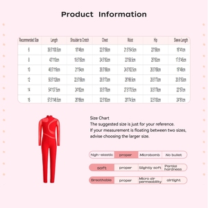 Traje de Danza para Niñas de 6 a 16 Años, para Patinaje Artístico, Gimnasia, Danza Contemporánea, Competencia, Danza Lírica - Product Image 6