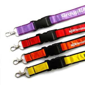 Dây đeo thẻ in thăng hoa, chất liệu polyester, an toàn, tùy chỉnh quảng cáo, in logo, thiết kế tùy chỉnh, có kẹp thẻ nhân viên - Product Image 2