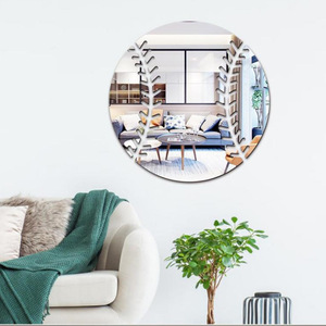 Self Adhesive Tiles <strong>Mirror</strong> Wall Stickers Non Glass <strong>Mirror</strong> <strong>Plastic</strong> 3D Acrylic <strong>Mirror</strong> Wall Decor - Product Image 2