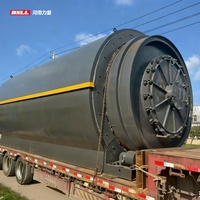 Machine de pyrolyse écologique Henan Power pour plastique et caoutchouc, convertit les pneus en huile combustible, capacité de 10 à 50 tonnes/jour, garantie 1 an