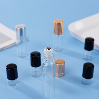Kosong 1ml 2ml 3ml 5ml 10ml Mini sampel Vial bening minyak esensial parfum kaca Roll on botol