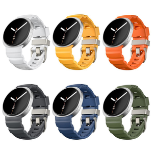 シリコン時計ストラップ新品到着サムスンギャラクシーウォッチ8/8クラシック通気性防水スポーツバンドメタルバックル付き - Product Image 1