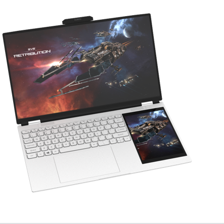 Новый ноутбук 15,6 + 7 дюймов, двойной экран, Intel N5105, компьютер, ноутбук Win 10, 16 ГБ ОЗУ, 2 ТБ SSD, используется для бизнеса и офиса