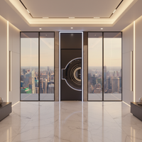 Porte en acier KTV, porte coupe-feu pour cinéma, porte métallique durable insonorisée, porte battante en acier insonorisée, porte en acier résistante au feu