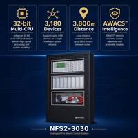 Panel de Alarma contra Incendios Honeywell Notifier NFS2-3030, NOTI-FIRE-NET DVC, Evacuación por Voz, 10 Bucles SLC