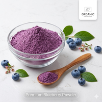 Groothandel Bulk 100% Zuivere Natuurlijke Voedingskwaliteit Blauwe Bes Fruitpoeder Instant Vriesgedroogd Oplosbaar Trommelverpakking