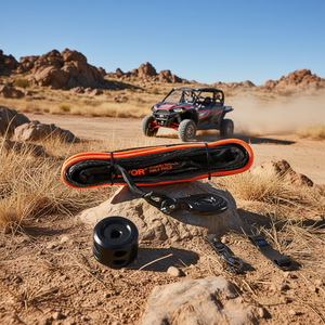 Câble de treuil synthétique 1/4 pouce 50 pieds 10000 lb avec embout de protection et crochet forgé pour ATV UTV - Product Image 2