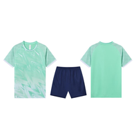 Maillot de sport unisexe à manches courtes en fibre de polyester 100% respirant et à séchage rapide, impression par transfert thermique, toutes saisons
