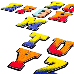 Veste personnalisée en tissu chenille avec lettres brodées en fer, patchs pour brosse à dents et broderie de lettres, design personnalisé - Product Image 2