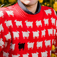 Logo personnalisé hommes pull motif Jacquard surdimensionné rouge tricot pull automne hiver col rond chandails tricotés pour homme