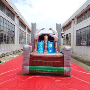 Château gonflable commercial sur le thème des dinosaures pour les enfants Combo de toboggan pour la fête Jumping House Toboggan gonflable préféré des enfants - Product Image 4
